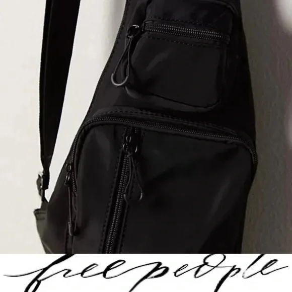 Gorgeous, Free People Sprinter Sling Bag❤️ NWOT Black sold out online - Picture 2 of 8